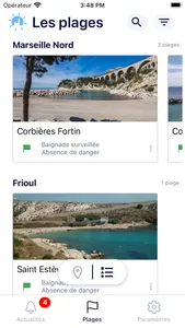 Marseille infoplages screenshot 1