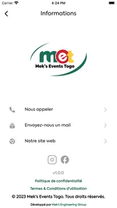 Mek's Events Togo screenshot 0