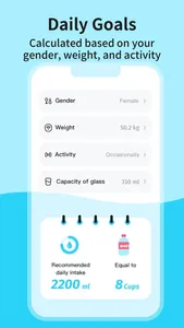 TonTon: cute water trakcer screenshot 6
