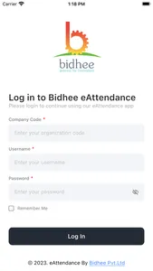 Bidhee eAttendance screenshot 0