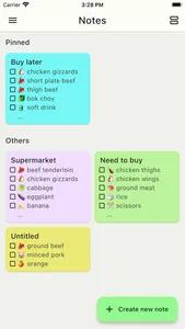 Shopping List Notes screenshot 0