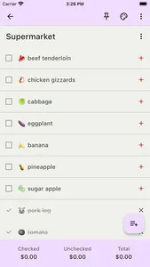 Shopping List Notes screenshot 1