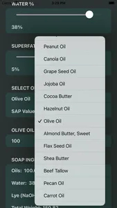 Gill's Soap Calculator screenshot 1
