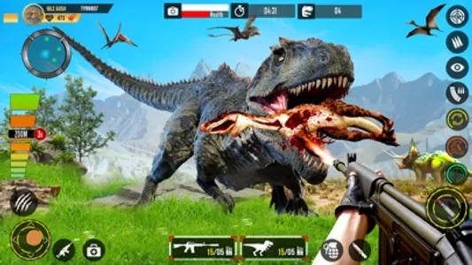 Real Dino Hunting Zoo Games 3D screenshot 0