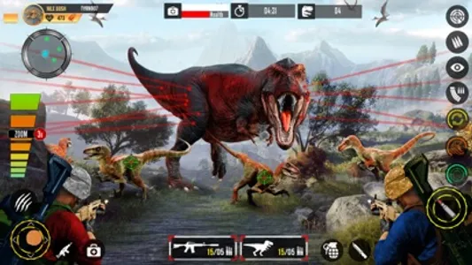 Real Dino Hunting Zoo Games 3D screenshot 1