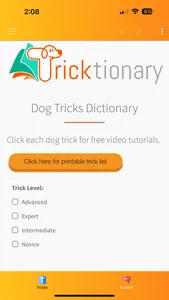 Dog Tricktionary screenshot 0