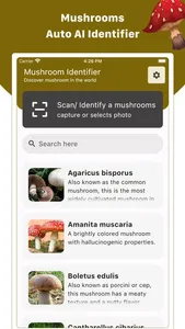 Mushroom ID : Identifier, Scan screenshot 0