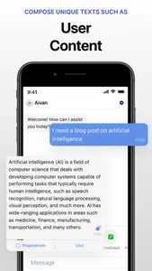 AI Chat & Essay Writer - Aivan screenshot 1