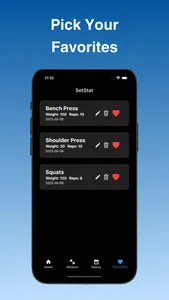 SetStat - Workout Log screenshot 3