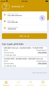 KHANG VY BUS & TRAVEL screenshot 0