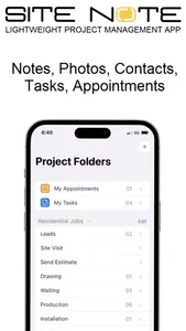 SiteNote - Document Projects screenshot 0