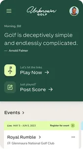 Unknown Golf screenshot 1