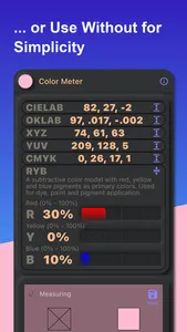 Color Meter RGB HSL CMYK RYB screenshot 2