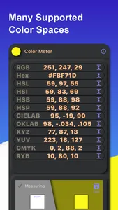 Color Meter RGB HSL CMYK RYB screenshot 4