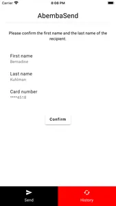 AbembaSend screenshot 2