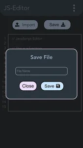 JavaScript Editor - Js Editor screenshot 1