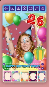 Happy Birthday Photo & Card screenshot 3