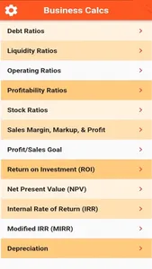 Business Financial Calculators screenshot 0