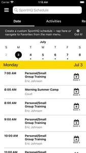 SportHQ screenshot 2