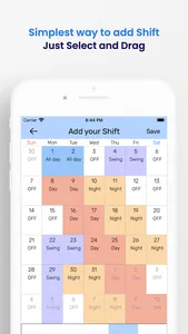 Shift Glance - Shift Calendar screenshot 2