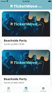 TicketWave Organiser screenshot 0