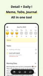 DetailDaily: Memo+ToDo+Journal screenshot 0