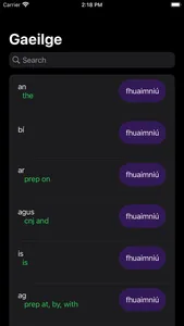 Gaeilge O'Coileain screenshot 0