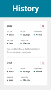 Poop Tracker - Low Fodmap Diet screenshot 3