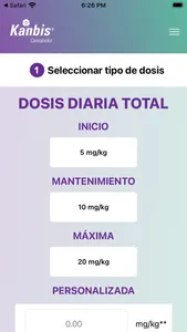 Calculador Dosis CBD screenshot 0