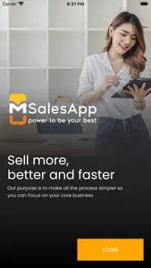 mSalesApp screenshot 0