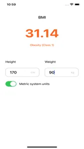 BMI Сalculator for Weight Loss screenshot 1