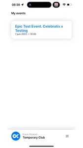 Celebratix ticket scanner screenshot 1