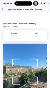 Celebratix ticket scanner screenshot 2