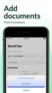 Mobile Fax Burner App screenshot 1