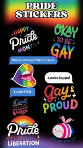 LGBTQ+ Pride Month Stickies screenshot 0