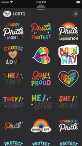 LGBTQ+ Pride Month Stickies screenshot 1