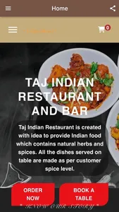 Taj Indian Restaurant and Bar screenshot 0