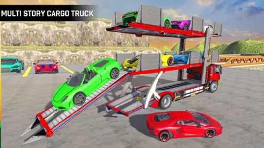 Crazy Car Transport Truck Sim screenshot 1