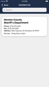 Newton County Sheriff Indiana screenshot 1