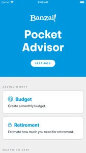 Banzai Pocket Advisor screenshot 0