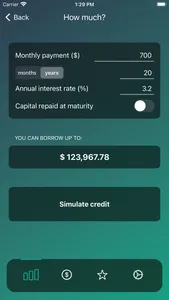 Loan payment calculator $ screenshot 1