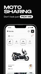 Pick Me - Motosharing screenshot 0