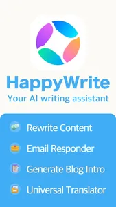 HappyWrite - AI Email & Report screenshot 0