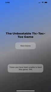 The Unbeatable Tic-Tac-Toe AI screenshot 0