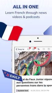 TODAI: Learn French by News screenshot 0