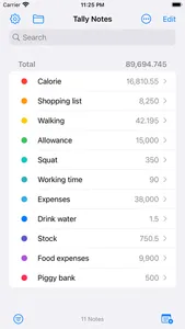 Tally Notes - Calculate Total screenshot 0