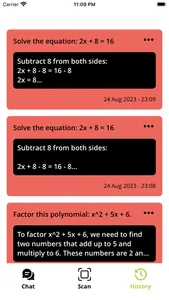 Maths AI - chatbot screenshot 7