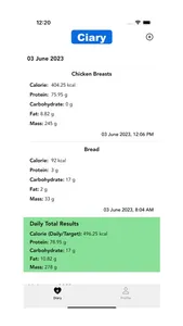 Ciary - Calorie Calculator screenshot 2