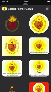 Sacred Heart of Jesus stickers screenshot 2