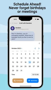 Sendwiz - AI Message Scheduler screenshot 1